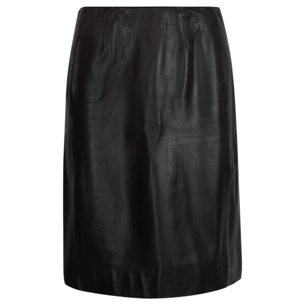 Barbara Walters'  Oscar De La Renta Leather Skirt