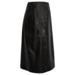 Barbara Walters'  Oscar De La Renta Leather Skirt