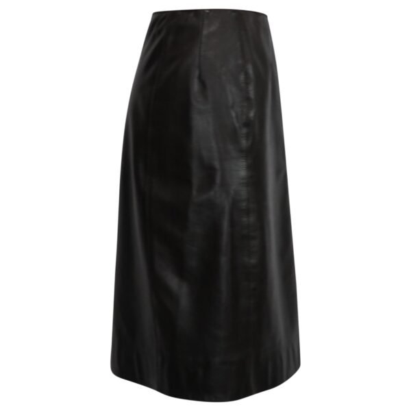 Barbara Walters'  Oscar De La Renta Leather Skirt