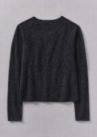 Wool Cashmere Neat Sweater | Charcoal