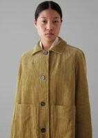 Patch Pocket Organic Cord Jacket | Golden Sand