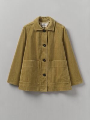 Patch Pocket Organic Cord Jacket | Golden Sand