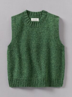 Neat Mouline Wool Tank | Thorn Green Marl