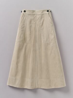 Organic Cord A Line Skirt | Moonstone