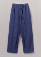 Garment Dyed Cotton Linen Canvas Pants | Indigo