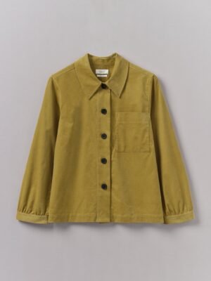 Baya Patch Pocket Organic Cord Shirt | Golden Olive