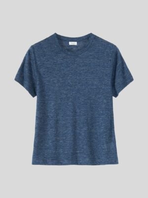 Linen Boy Tee | Blue Melange